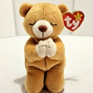 Ty Beanie Baby Hope (1998) Praying Bear – Heart Tag Attached –  Collectible Gift